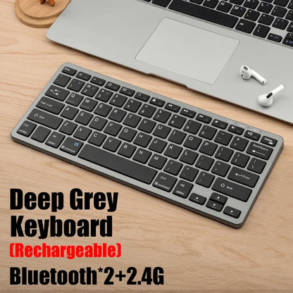 KM02 Wireless Keyboard, Bluetooth 5.0 and 2.4G