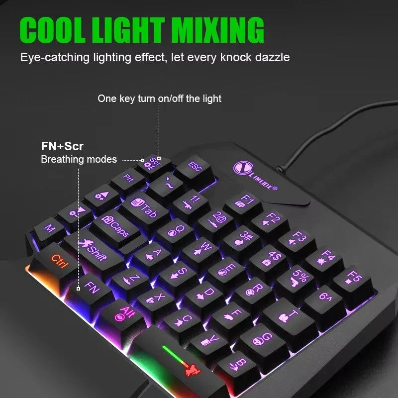 35 Key One-Handed Gaming Keypad, USB