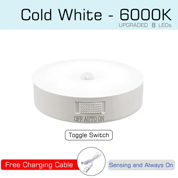 Motion and Light Sensor Night Light, 10 cm, Rechargeable