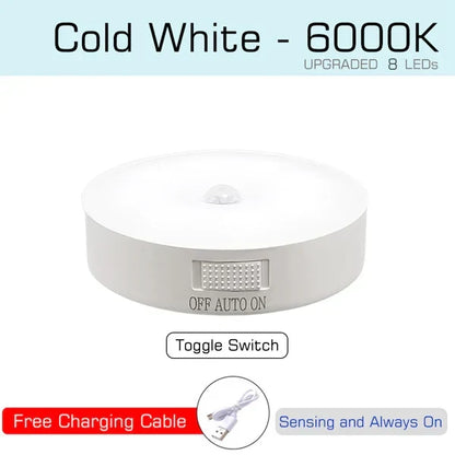 Motion and Light Sensor Night Light, 10 cm, Rechargeable