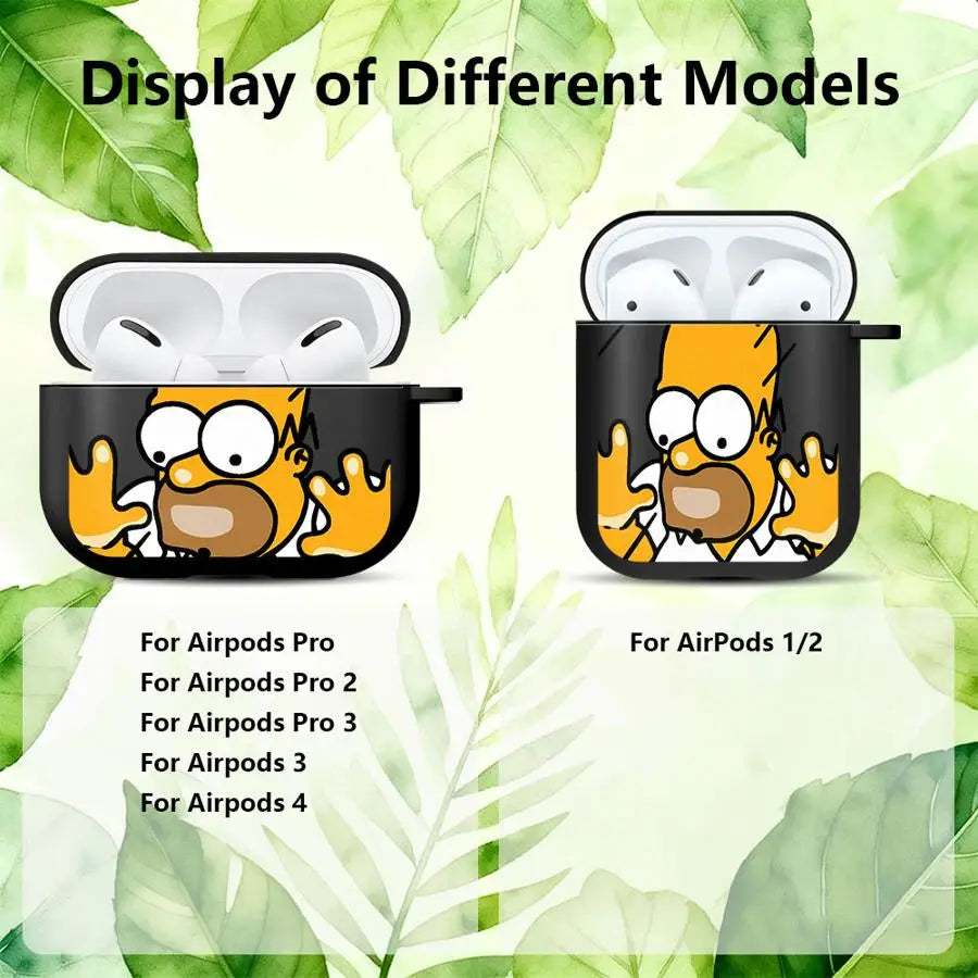 Cartoon Print Case for AirPods, Seven Model Fits