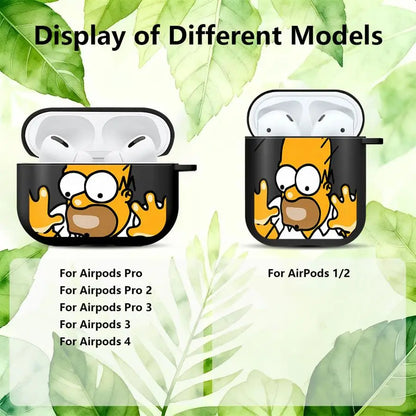 Cartoon Print Case for AirPods, Seven Model Fits