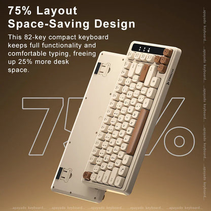 82 Key 75% RGB Keyboard with Spherical Keycaps