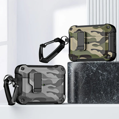 Magnetic Lock Case for AirPods Pro with Quick-Open Clip