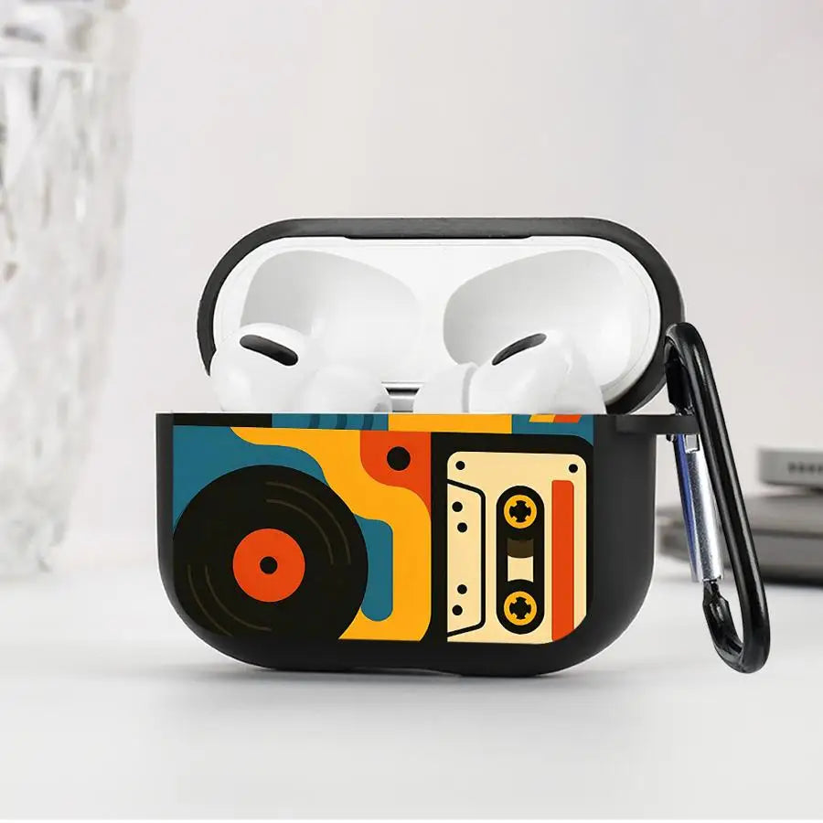 Retro Print Protective Case for AirPods, Seven Model Fits