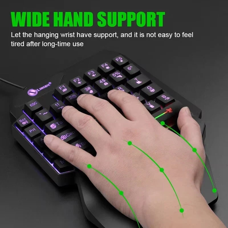 35 Key One-Handed Gaming Keypad, USB