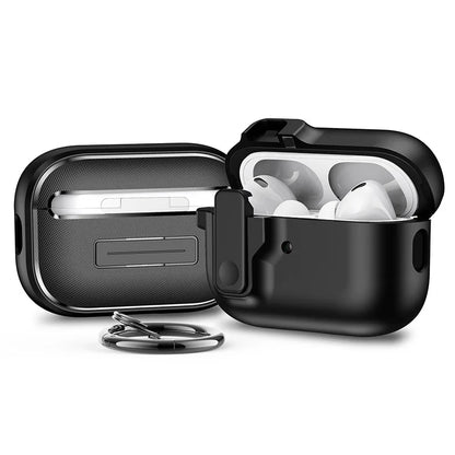 Safety Lock Buckle Shockproof Case for AirPods, Four Fits