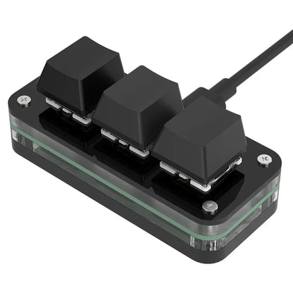 Three-Key Macro Mechanical Keypad, Hot Swappable
