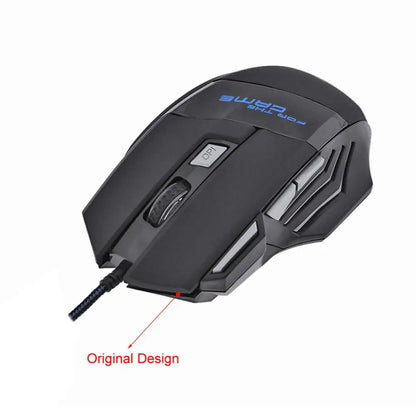 Seven Button Backlit Gaming Mouse, 5500 DPI, Wired