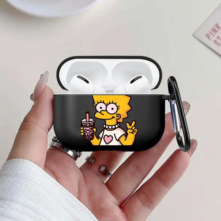 Cartoon Print Case for AirPods, Seven Model Fits