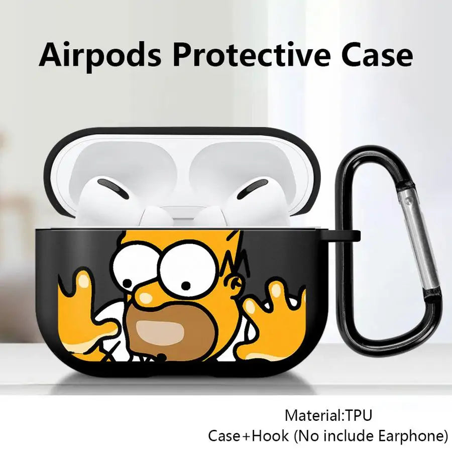 Cartoon Print Case for AirPods, Seven Model Fits