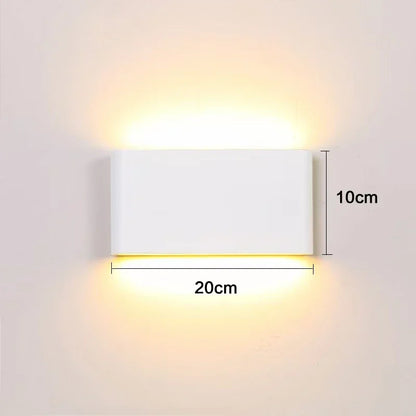 Aluminium Up and Down Wall Light, 12W, 90 to 260V