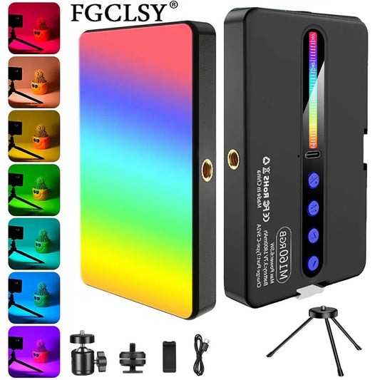RGB Video Light Kit, 2700K to 6500K, Camera Mountable