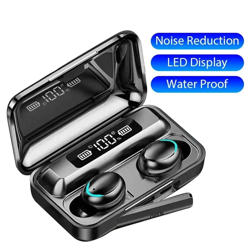 TWS Wireless Earbuds with LED Display and Charging Case