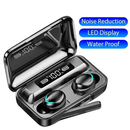 TWS Wireless Earbuds with LED Display and Charging Case
