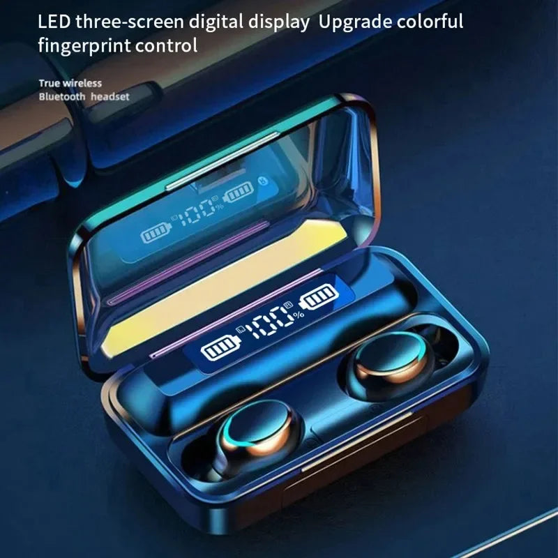 TWS Wireless Earbuds with LED Display and Charging Case