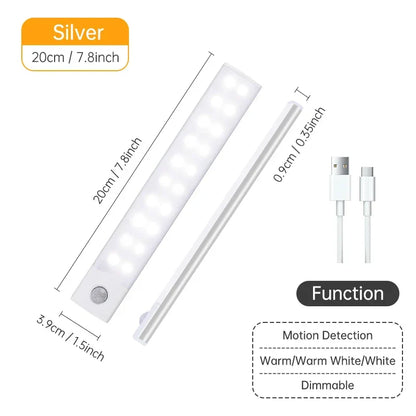 Motion Sensor Cabinet Light Bar, 10 to 50 cm