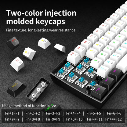 61 Key Mini Mechanical Keyboard, Backlit