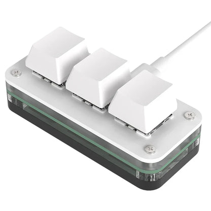 Three-Key Macro Mechanical Keypad, Hot Swappable