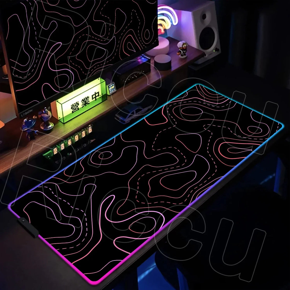 RGB Extended Gaming Mouse Pad, up to 1000 x 500 mm