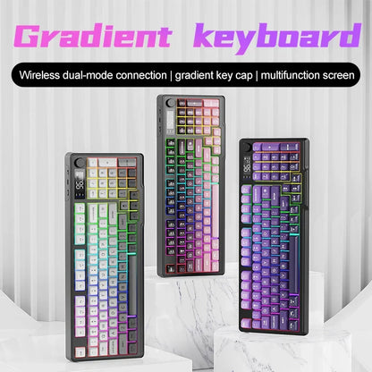 M96 Bluetooth Mechanical Keyboard with Display Screen