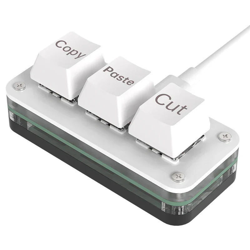 Three-Key Macro Mechanical Keypad, Hot Swappable