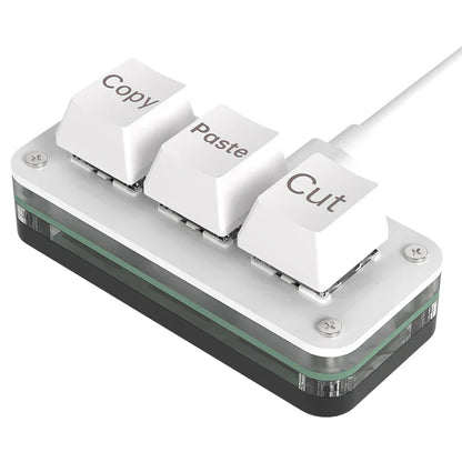 Three-Key Macro Mechanical Keypad, Hot Swappable
