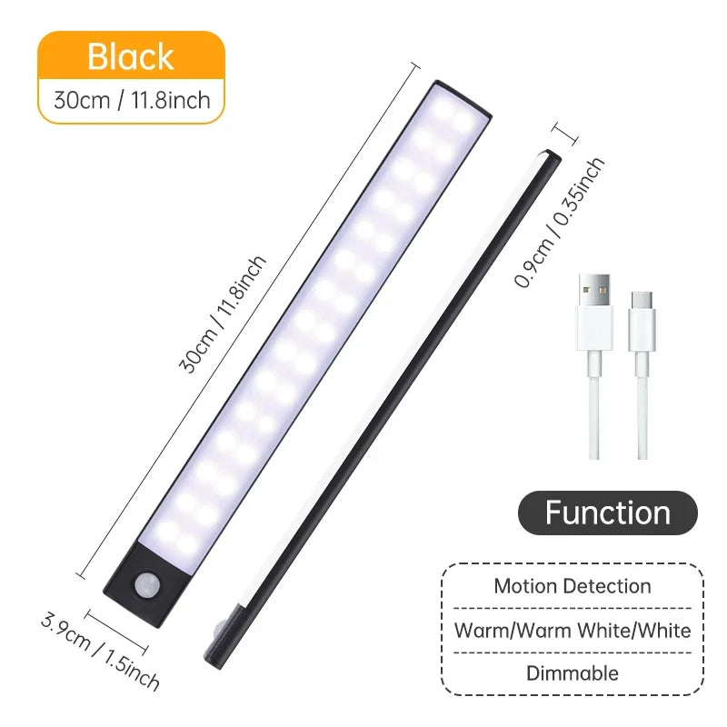Motion Sensor Cabinet Light Bar, 10 to 50 cm