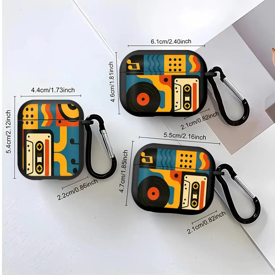 Retro Print Protective Case for AirPods, Seven Model Fits