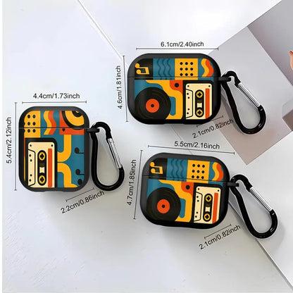 Retro Print Protective Case for AirPods, Seven Model Fits