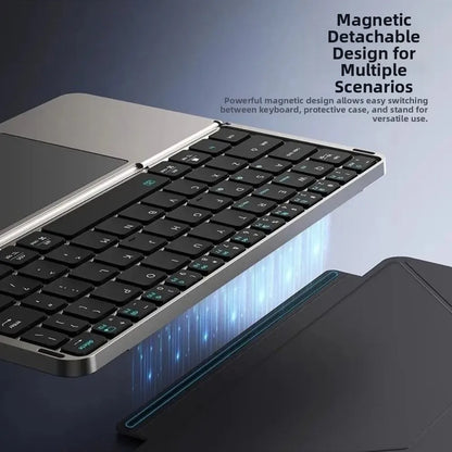 Foldable Bluetooth 5.3 Keyboard, Detachable