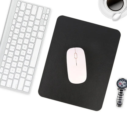 PU Leather Mouse Pad, Waterproof, 19 x 23 cm