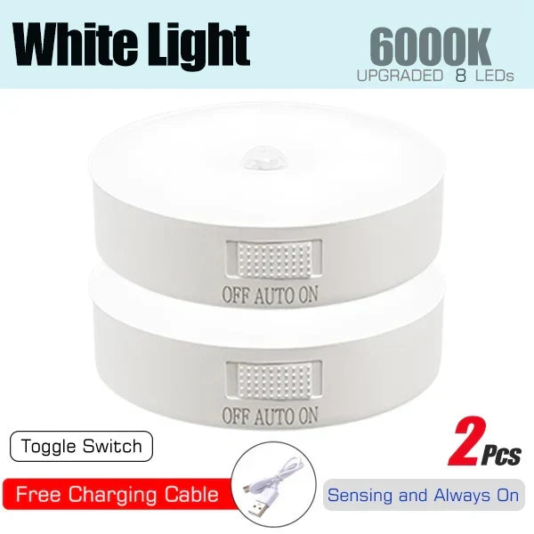 Motion and Light Sensor Night Light, 10 cm, Rechargeable