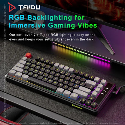 82 Key 75% RGB Keyboard with Spherical Keycaps