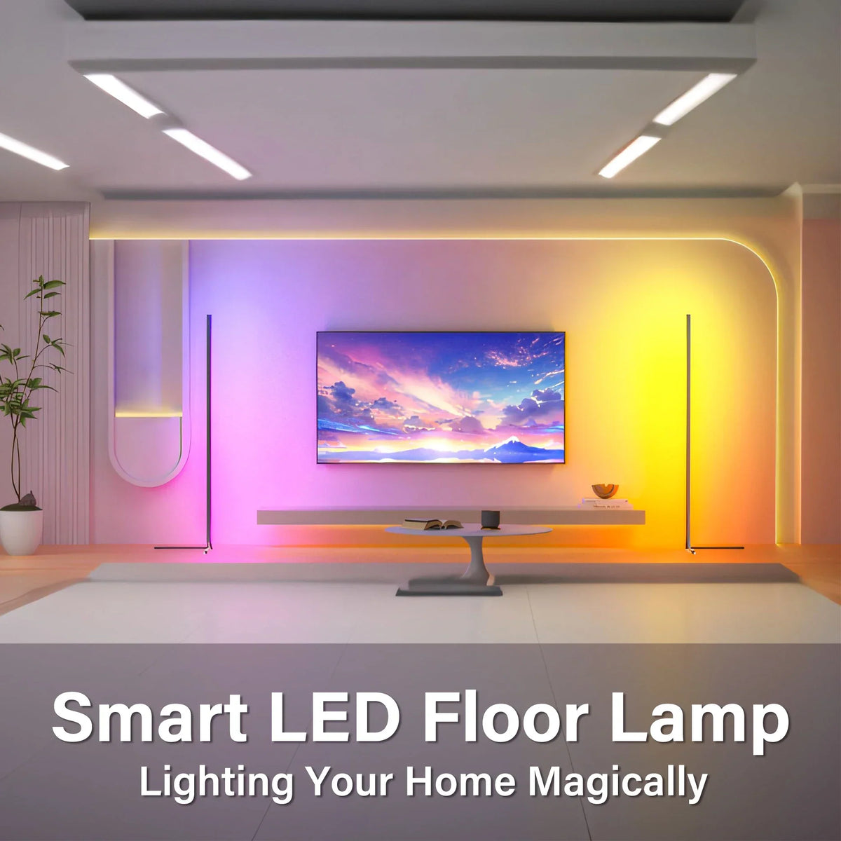 Smart RGB Floor Lamp with App Control and Music Mode