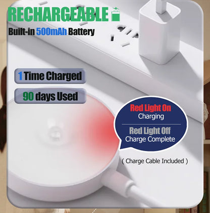 Motion and Light Sensor Night Light, 10 cm, Rechargeable