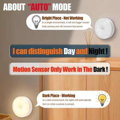 Motion and Light Sensor Night Light, 10 cm, Rechargeable