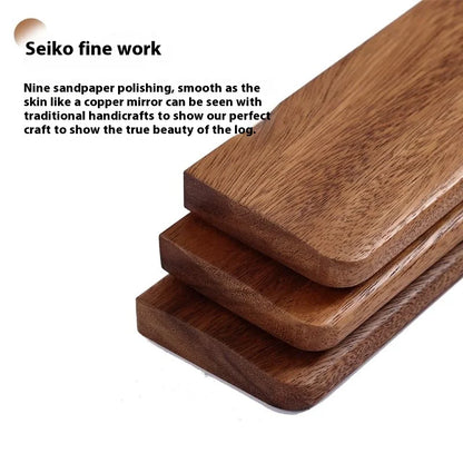 Walnut Wood Keyboard Wrist Rest, Five Sizes