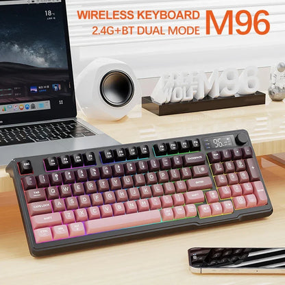 M96 Bluetooth Mechanical Keyboard with Display Screen
