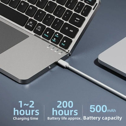Foldable Bluetooth 5.3 Keyboard, Detachable