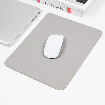 PU Leather Mouse Pad, Waterproof, 19 x 23 cm