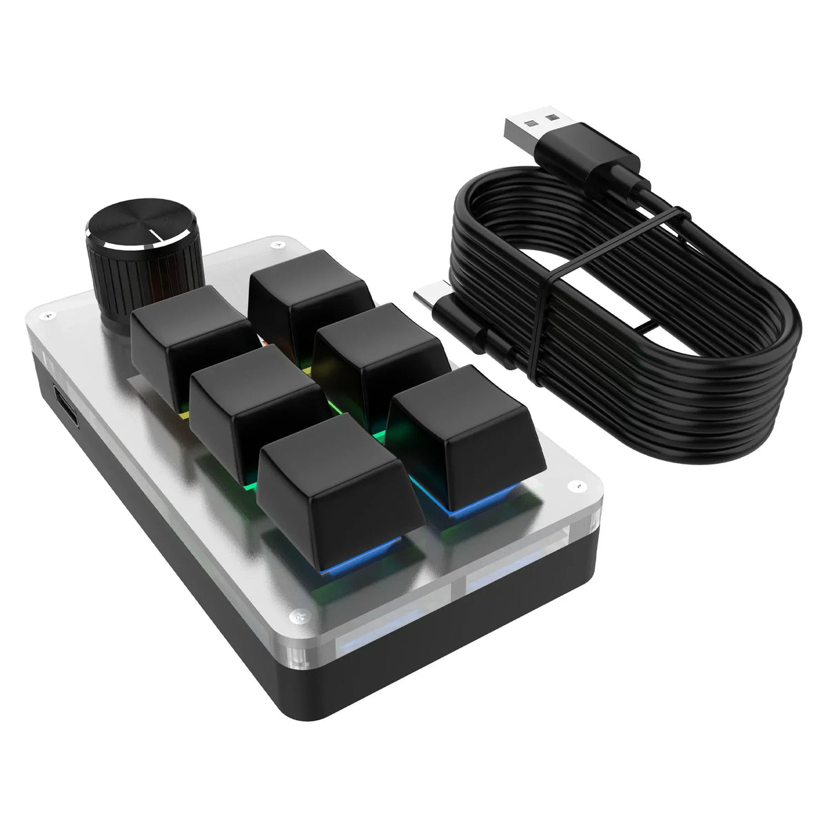 Six Key Macro Keypad with RGB and Control Knob