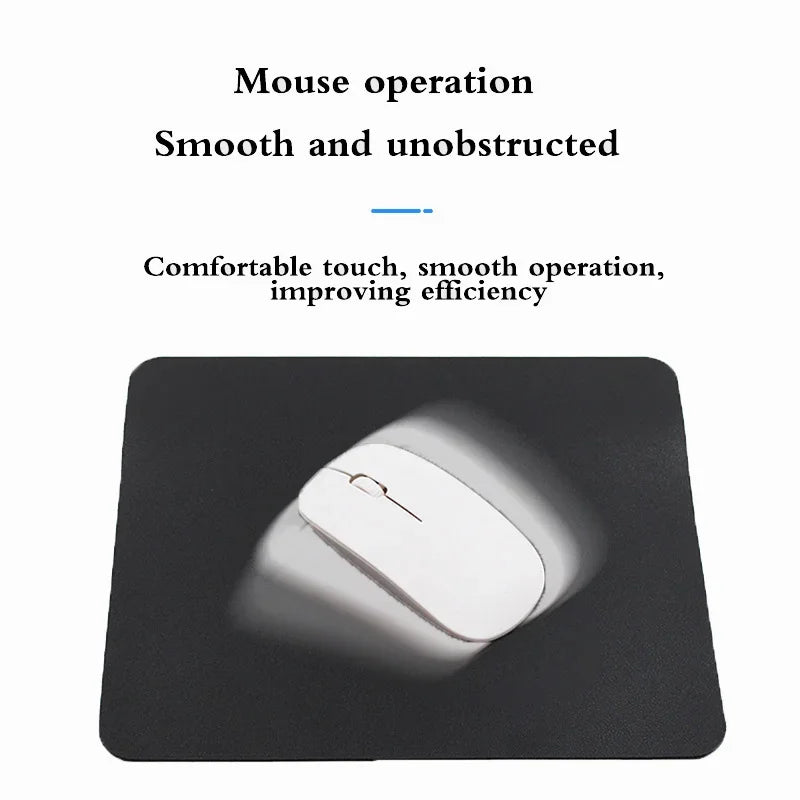 PU Leather Mouse Pad, Waterproof, 19 x 23 cm