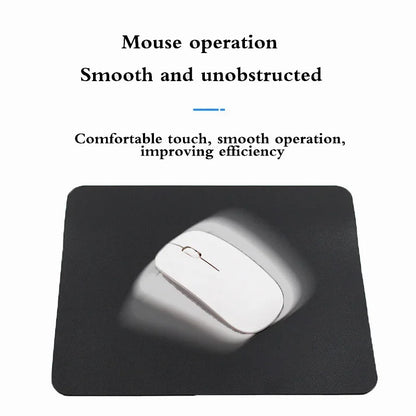 PU Leather Mouse Pad, Waterproof, 19 x 23 cm