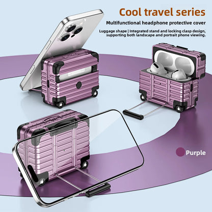 Suitcase Style Case for AirPods, Three Model Fits