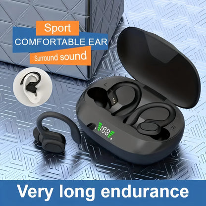 Ear Clip Open-Ear Wireless Earbuds with Microphone