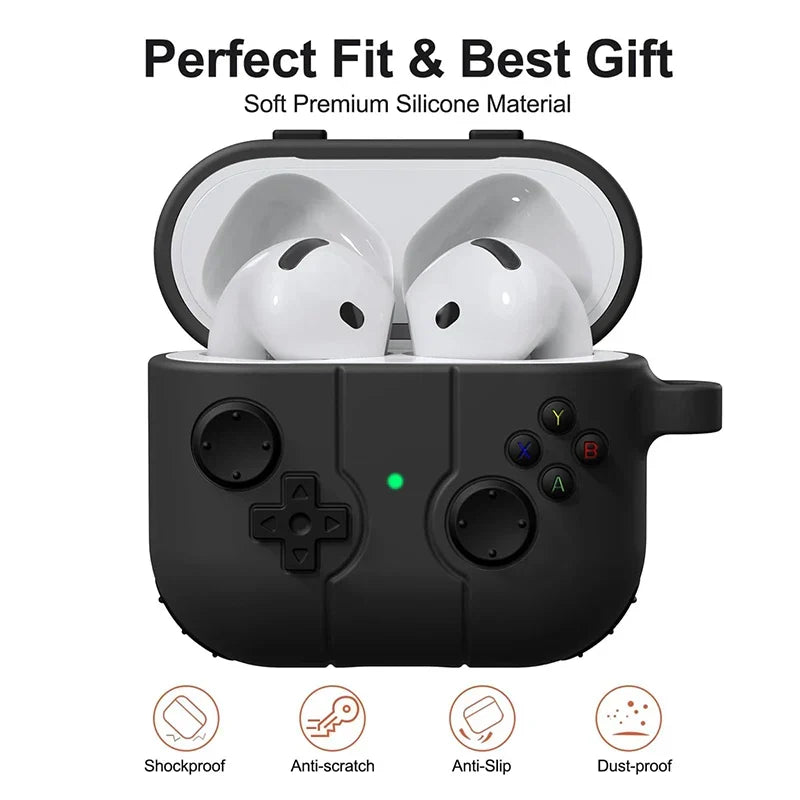 3D Gamepad Silicone Case for AirPods, Shockproof