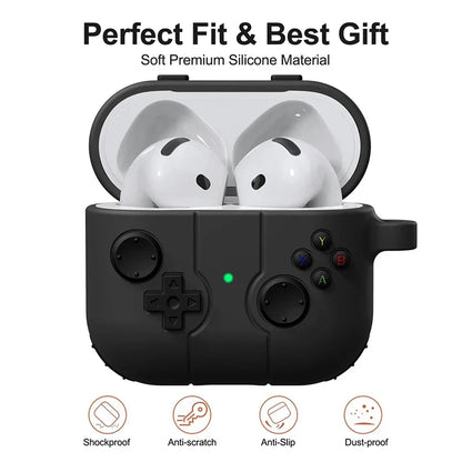 3D Gamepad Silicone Case for AirPods, Shockproof