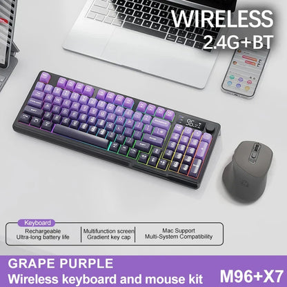 M96 Bluetooth Mechanical Keyboard with Display Screen
