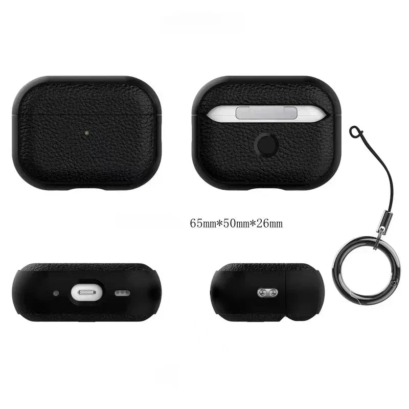 Leather-Finish TPU Case for AirPods, Five Model Fits